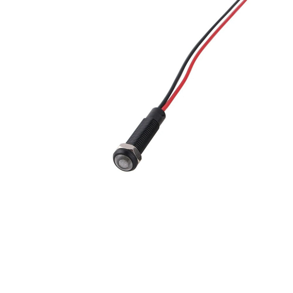 Mini LED indicatielampje - Wit - 6mm - 12/24V Mini LED indicatielampje - Wit - 6mm - 12/24V